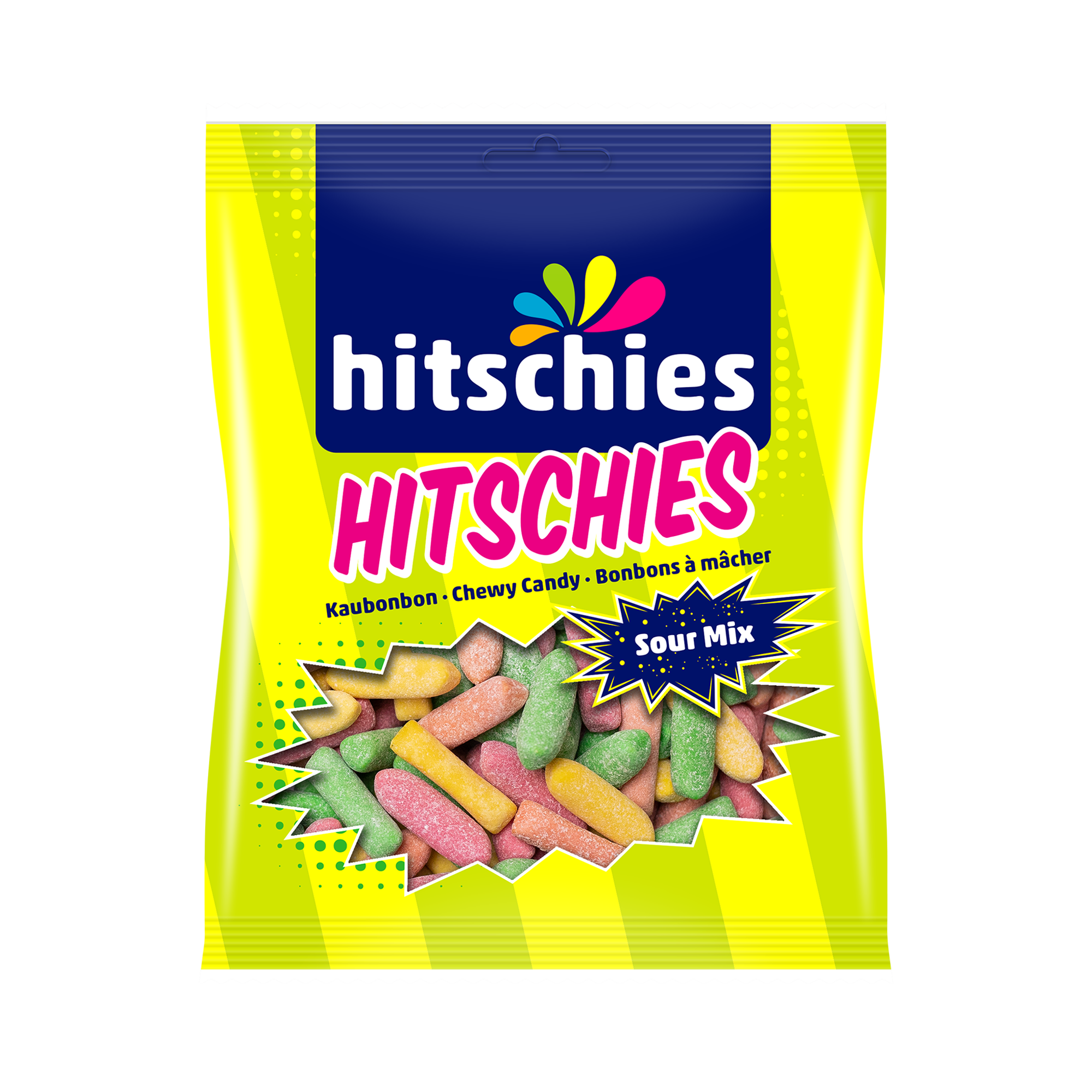 hitschler-hitschies-10655-Hitschies-Sour-Mix-140g-Sussigkeiten HITSCHIES Mélange acidulé 140 g – Image 1